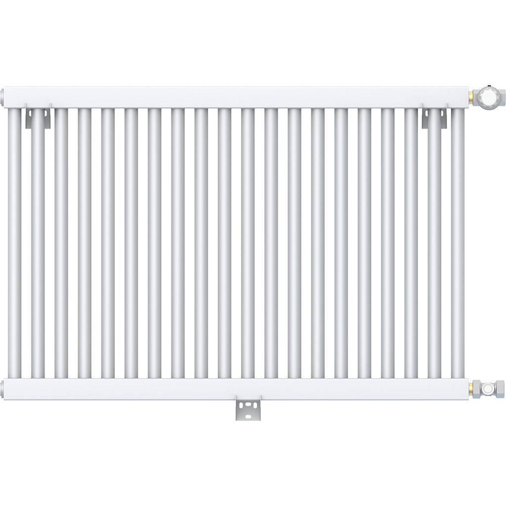 Трубчатый радиатор однорядный, нижнее подключение (20 секций)