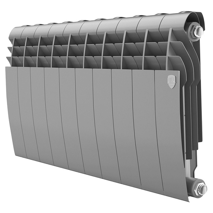 Радиатор Royal Thermo BiLiner 350 /Silver Satin VR - 10 секц.